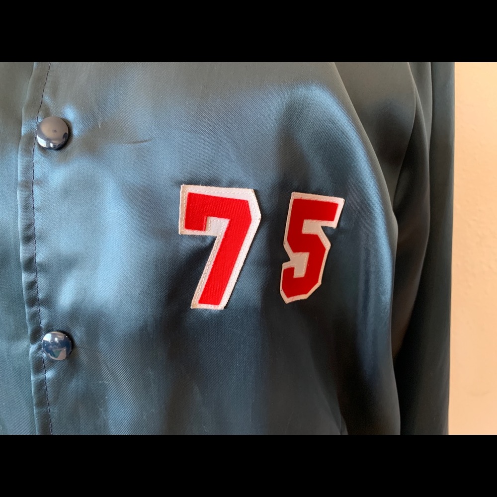 Made in USA, vintage Satin bomber XL - Picture 2 of 7